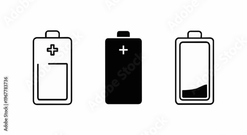 Battery Power Levels Icons