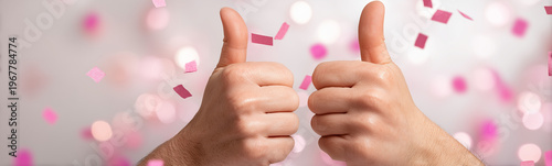 Thumbs Up Gesture in Celebr...