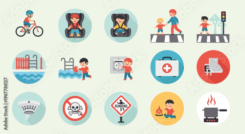 Child Safety Icons: Protection, Prevention, and Awareness