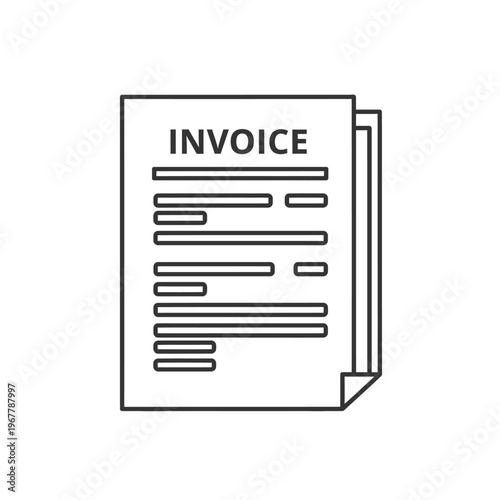 Financial Document with Invoice Illustration for Business and Accounting Purposes
