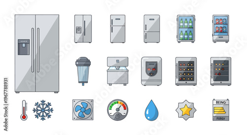 Modern Refrigerators Collection: Side-by-Side, French Door, Mini, Wine Cooler & More