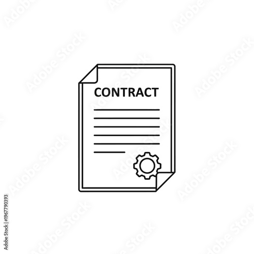 Legal Contract Document with Signature and Seal for Business Agreements