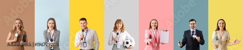 Set of different journalist...