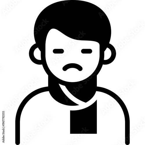 freezing icon illustration design with glyph