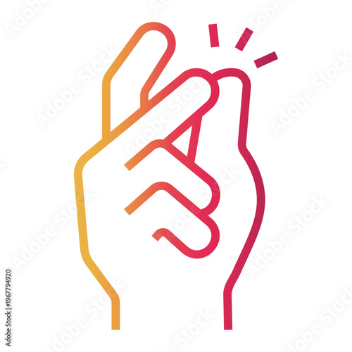 decision Line Gradient Icon