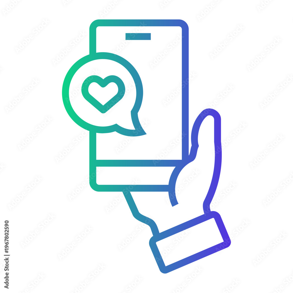 Obraz premium recommendation Line Gradient Icon