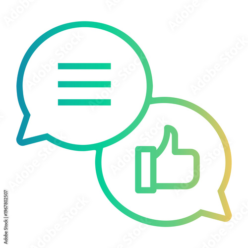 recommendation Line Gradient Icon