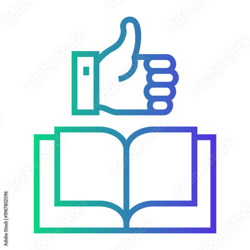 recommendation Line Gradient Icon