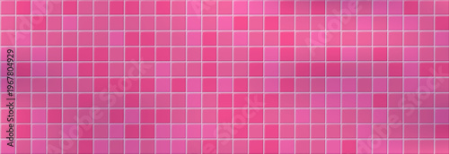 Clean geometric grid pattern inspired by pink pool and water reflections. Pink Bathroom tile background perfect for spa interiors and summer themes.