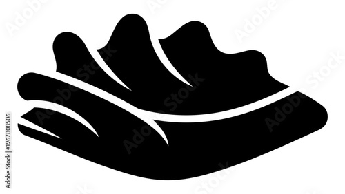 Pocket square silk icon