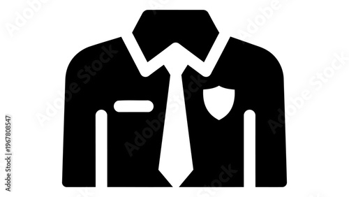 Security guard uniform icon
