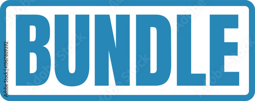 Modern logo design featuring the word bundle in a clean blue color scheme