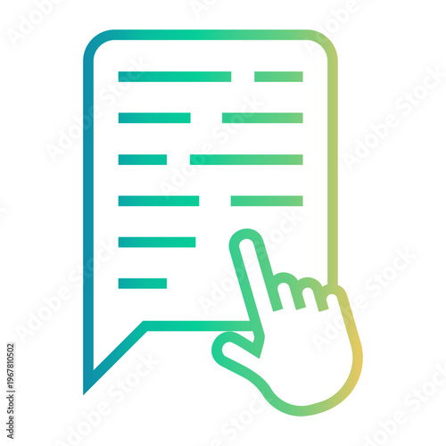 suggestion Line Gradient Icon
