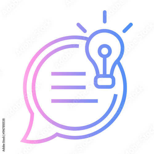 suggestion Line Gradient Icon