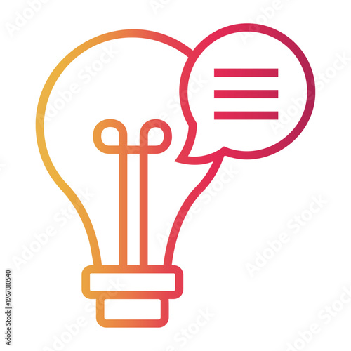 suggestion Line Gradient Icon