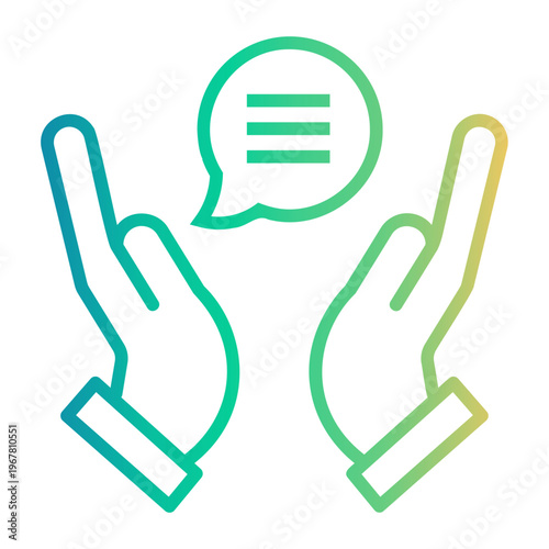 suggestion Line Gradient Icon