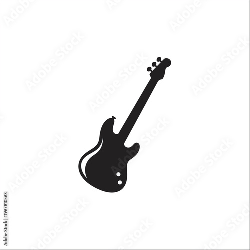Acoustic and electric guitar isolated on white background