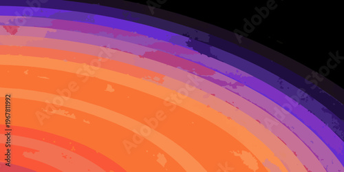 Abstract rainbow arc with vibrant color bands and a dark background