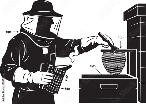 Beekeeper smoker tips tool hive beekeeping apiary