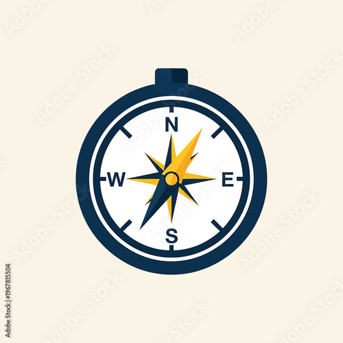 Compass Navigation Tool Direction Indicator.