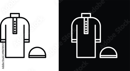 Ramadan clothes icon