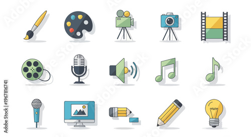 Creative Arts and Media Icons: Painting, Film, Music, Photography, Design, and Ideas
