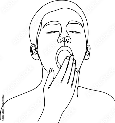 Woman applying facial skincare product.
