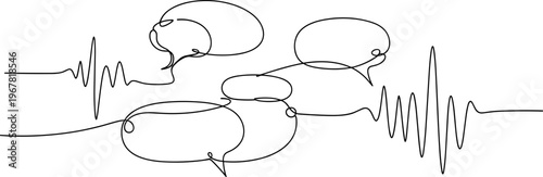 Speech Bubbles Communication Dialogue Illustration.