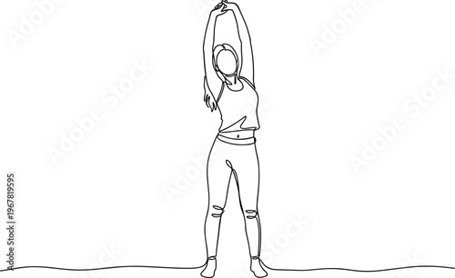 Person doing yoga on the ground.