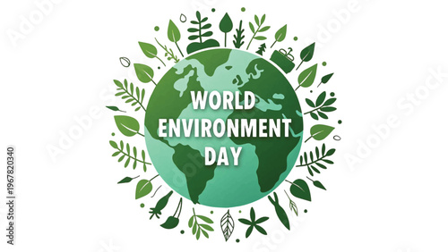 World Environment Day, eco friendly, green globe, earth conservation, environmental awareness