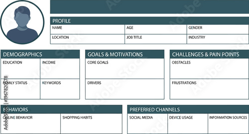 Strategic user persona framework for deep audience analysis and product innovation, facilitating the design of engaging gym workout tracking experiences and digital platforms