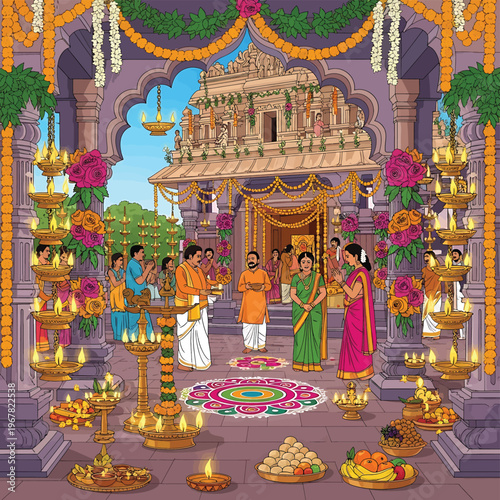 Traditional Indian Wedding Ceremony Rituals.