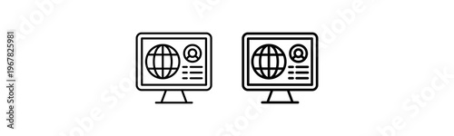 Online Growth Icon Collection Different Style Outline