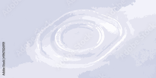 Abstract swirling brushstrokes create a light circular composition