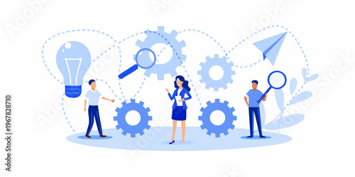 Team collaboration generates innovative ideas and solutions for business growth