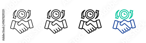 Sla Icon Collection Different Style Outline