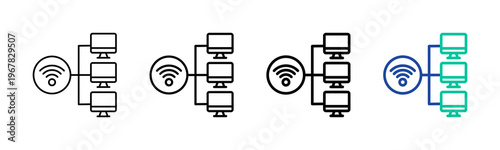 Dhcp Icon Collection Different Style Outline