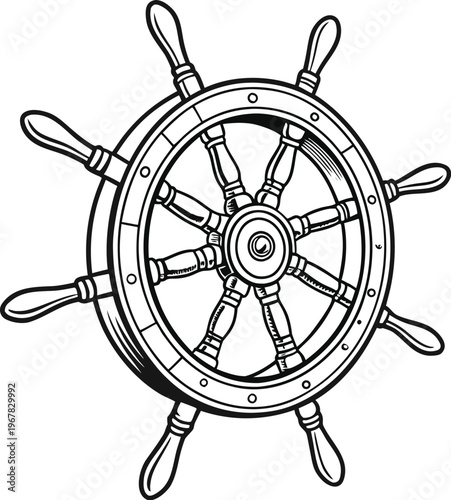 ship steering wheel