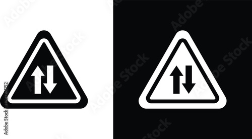 Two way traffic sign