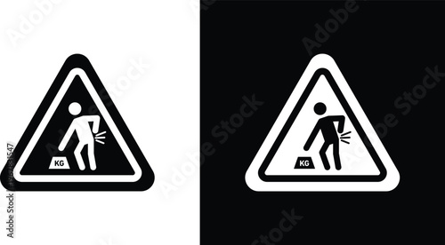 Warning heavy object sign