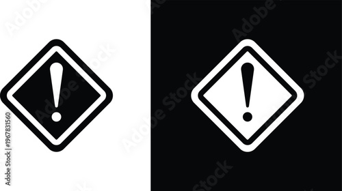 Warning sign with exclamation point