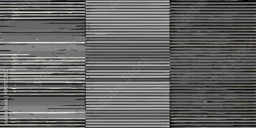 Abstract pattern of horizontal lines in varying shades of gray