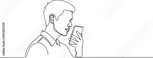 Man drinking from a glass.