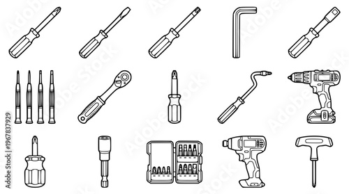 Various tools and equipment for home improvement projects