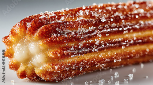 Close-up of sugared churro