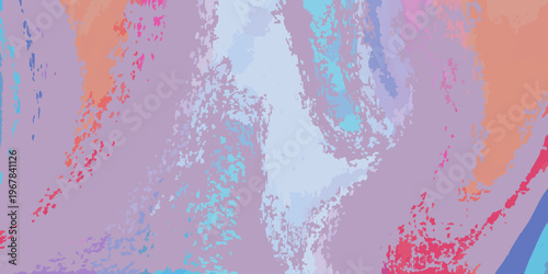Abstract colorful background with blended pastel shades and brushstroke textures