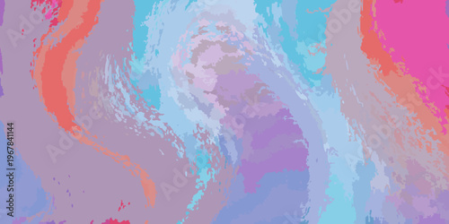 Abstract colorful brushstrokes create a swirling textured background