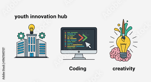 Youth Innovation Hub: Coding, Creativity, and Future Technology Concepts
