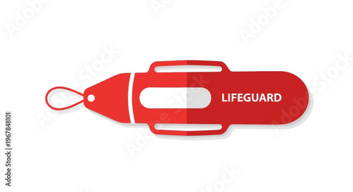 Red Lifeguard Buoy with Rope