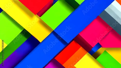 Vibrant colorful pixelated abstract art with geometric shapes  (52)